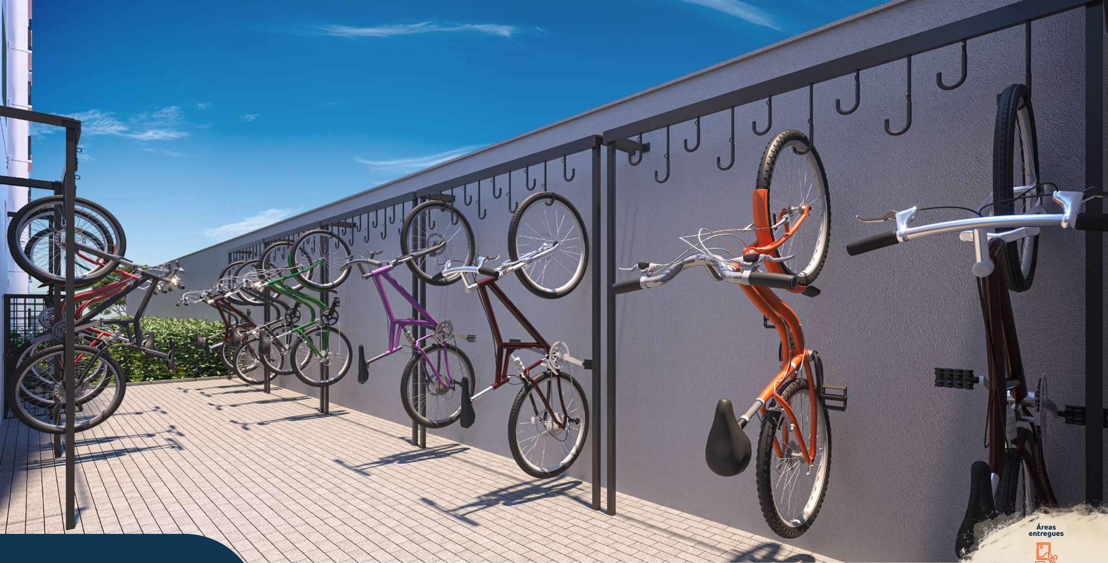 Bicicletário descoberto