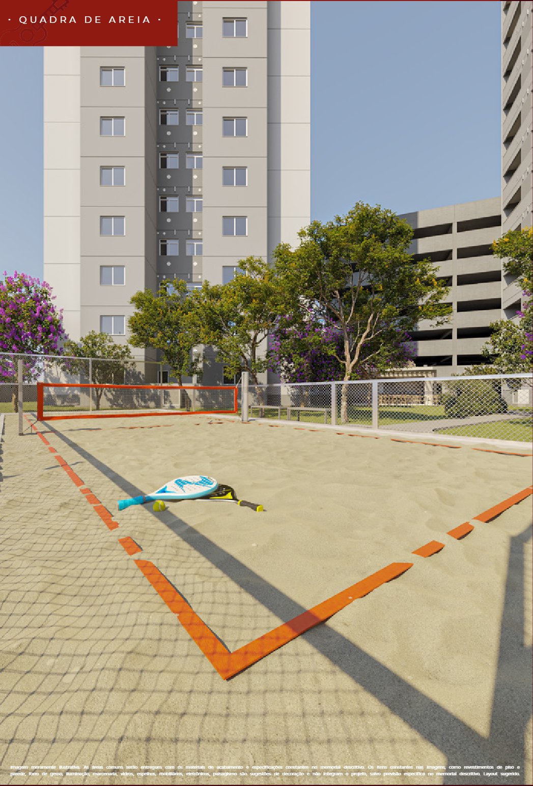 Áreas de lazer - Quadra, jogos e playground