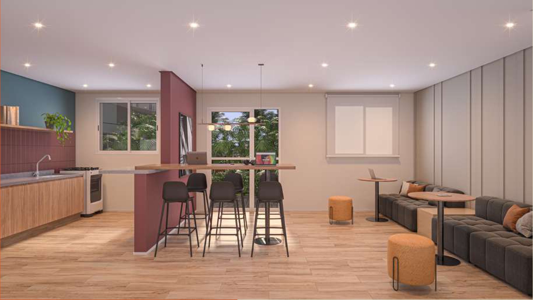 Salão Gourmet/Coworking