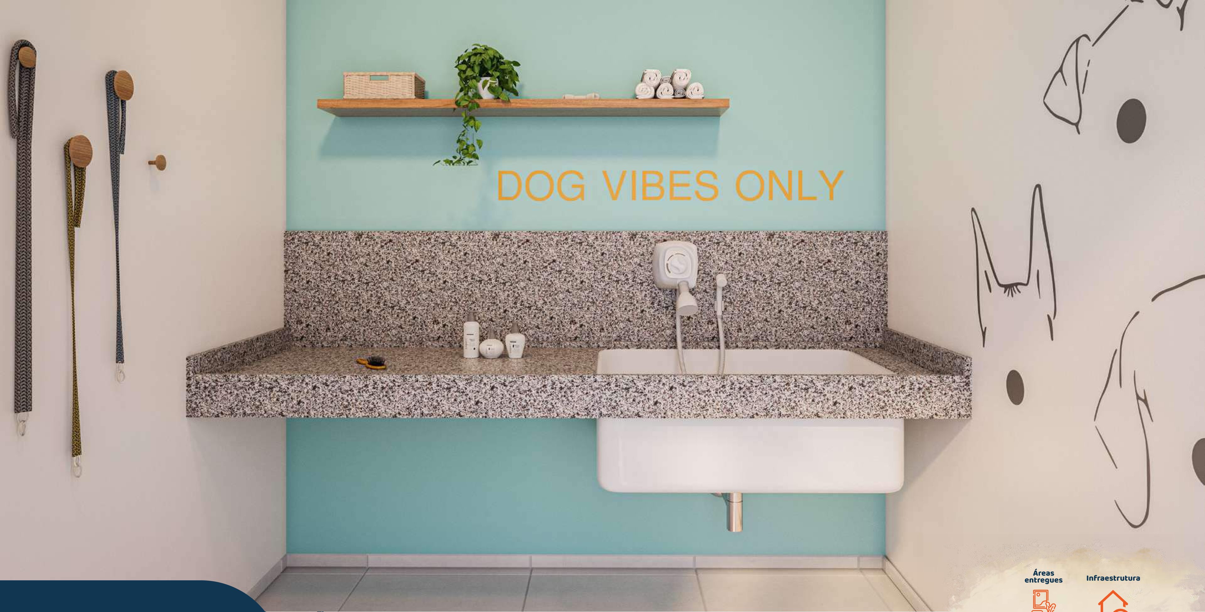 Pet care área de banho